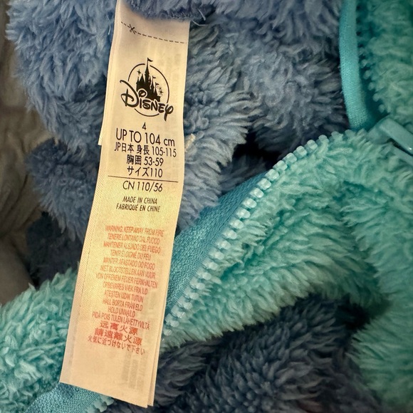 Lilo & Stitch Disney Unisex Plush Kids Pajama Costume Bodysuit One Piece Size 4 - Picture 6 of 7